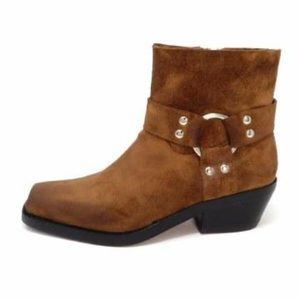 Brown Free People Farrier Harness Ankle Boot 7.5